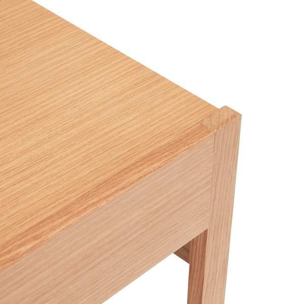 Stranska mizica z mizno ploščo v hrastovem dekorju 50x50 cm Forma – Hübsch-image-3