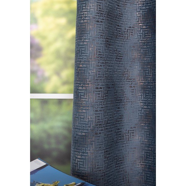 Antracitno siva zavesa 140x260 cm Terra – Mendola Fabrics-image-3