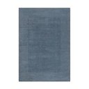 Temno modra ročno tkana volnena preproga 120x170 cm Textured Wool Border – Flair Rugs