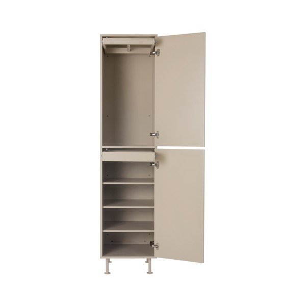 Bež garderobna omara iz MDF plošč 50x210x55 cm Kipp – Jotex-image-4