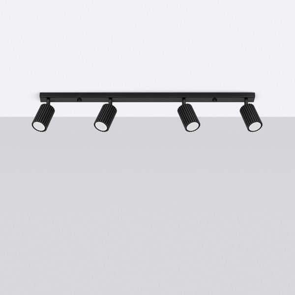 Črno točkovno svetilo 6,5x81 cm Gleam – Sollux-image-4