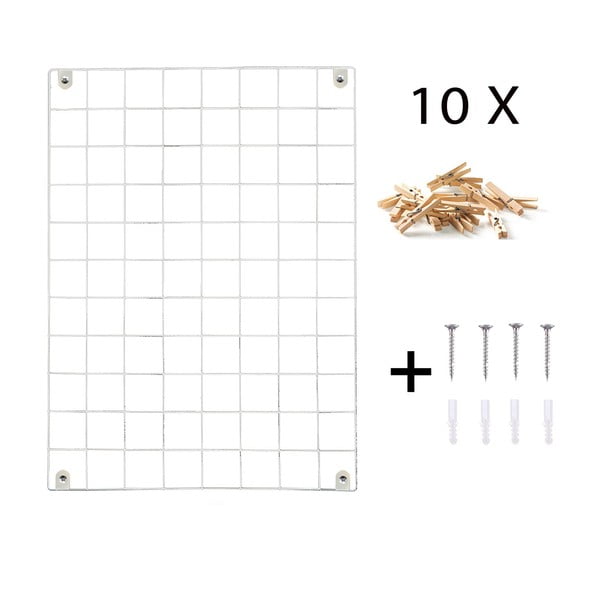 Bela kovinska oglasna deska, 50 x 70 cm-image-3