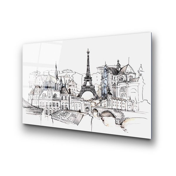 Steklena slika 70x100 cm Paris – Wallity-image-4