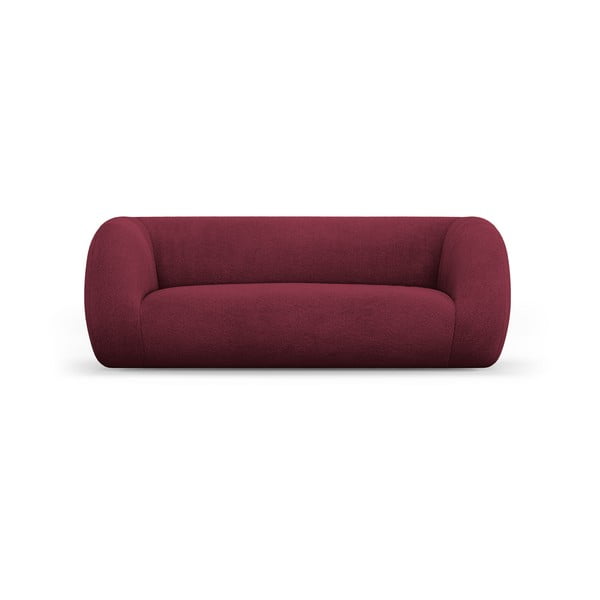 Bordo rdeča sedežna garnitura iz tkanine bouclé 210 cm Essen – Cosmopolitan Design