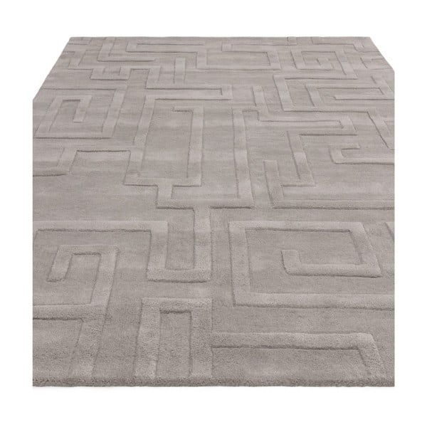 Svetlo siva volnena preproga 160x230 cm Maze – Asiatic Carpets-image-3