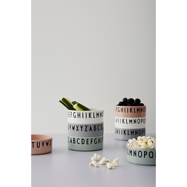 Komplet 3 skodelic Design Letters Breakfast. Dinner. Lunch.-image-1