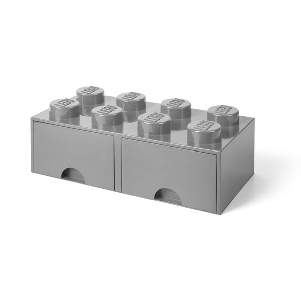 Siva škatla za shranjevanje z dvema predaloma LEGO®-image-1