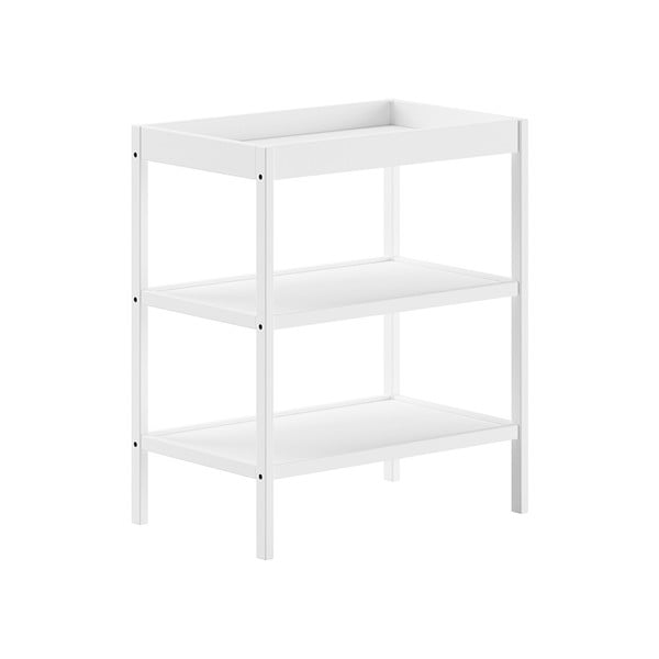 Bela previjalna miza iz masivne bukve Dino – Vipack