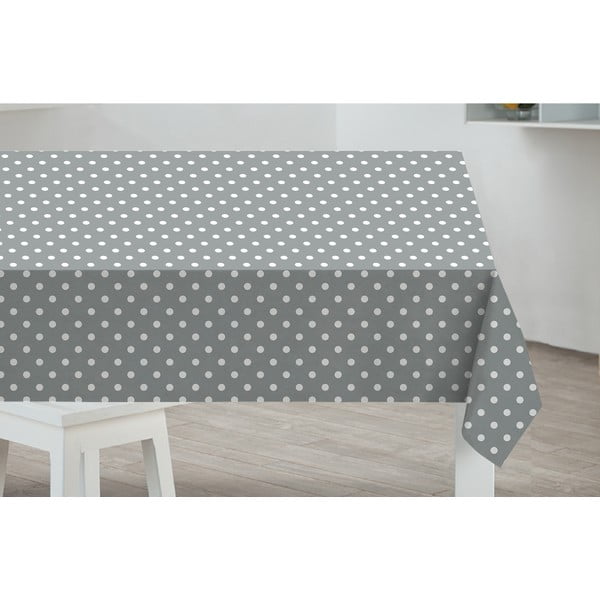 Namizni prt Sabichi Grey Dots, 178 x 132 cm