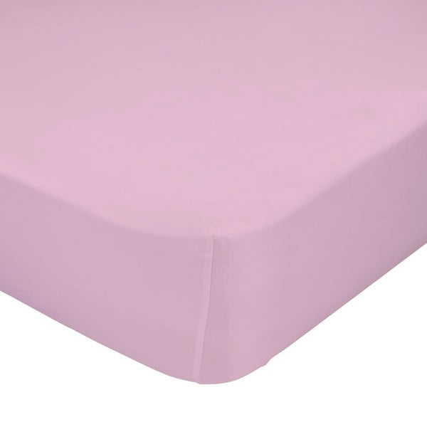 Happynois svetlo rožnata elastična rjuha , 60 x 120 cm