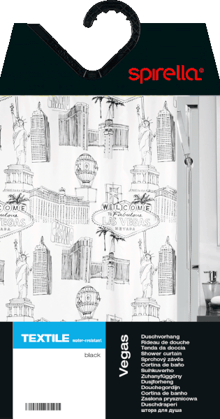 Zavesa za tuš 180x200 cm Vegas – Spirella-image-1