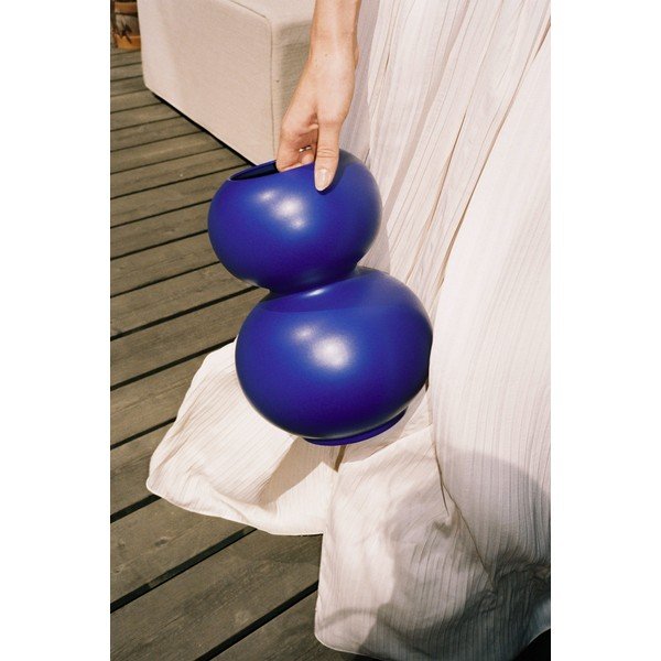 Temno modra keramična vaza (višina 36 cm) Tuga – noo.ma-image-2