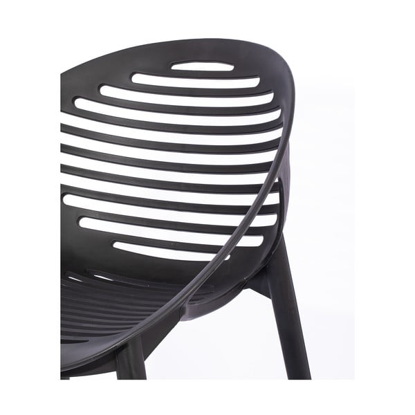 Vrtna jedilna garnitura za 4 osebe s črnimi stoli Joanna in mizo Viking, 90 x 150 cm-image-4