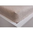 Kremno bela napenjalna rjuha iz mikroflanele 180x200 cm Basic – Jerry Fabrics