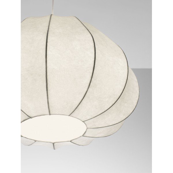 Mat bela tekstilna viseča svetilka ø 50 cm Bora – Nova Luce-image-2