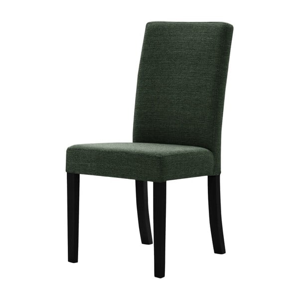 Zeleni stol s črnimi bukovimi nogami Ted Lapidus Maison Tonka