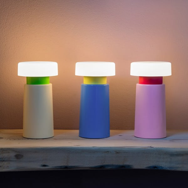 Modra LED zatemnitvena namizna svetilka (višina 17,5 cm) Victoria – Remember-image-4