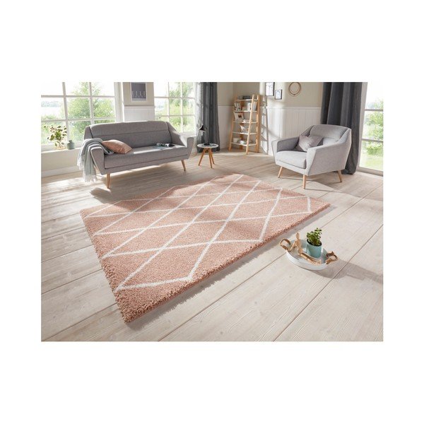 Roza preproga Elle Decor Passion Abbeville, 160 x 230 cm-image-1