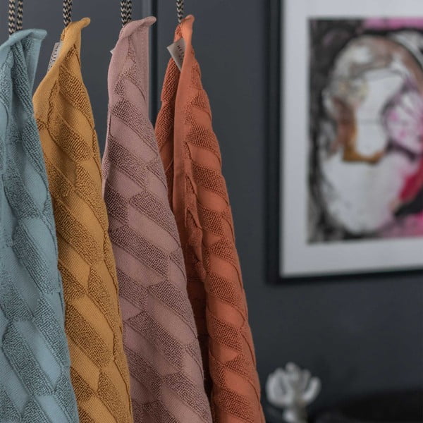 Rjava bombažna brisača 50x95 cm Geo - Mette Ditmer Denmark-image-3