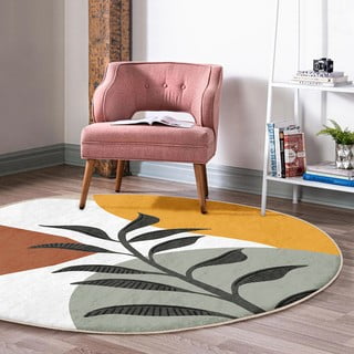 Pralna okrogla preproga primerna za robotski sesalnik ø 80 cm Comfort – Mila Home