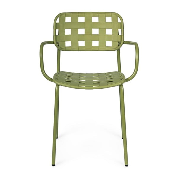 Zeleni kovinski vrtni stoli v kompletu 4 ks Clover   – Bizzotto-image-1