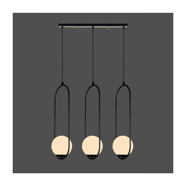 Črna viseča svetilka Squid Lighting Arch, višina 146 cm-image-1