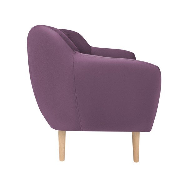 Vijolični žametni kavč Mazzini Sofas Sardaigne, 158 cm-image-2