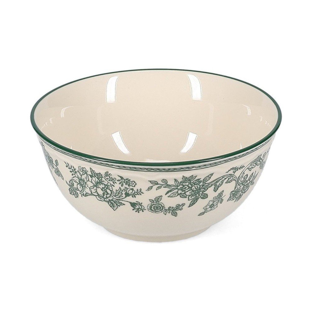 Zelena/slonokoščena porcelanasta skledica Cyril