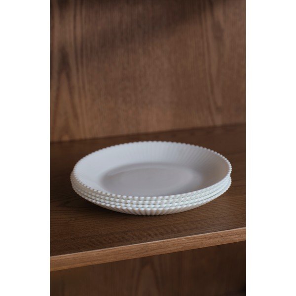 Beli desertni stekleni krožniki v kompletu 4 ks ø 17,5 cm Alessia – Jotex-image-1