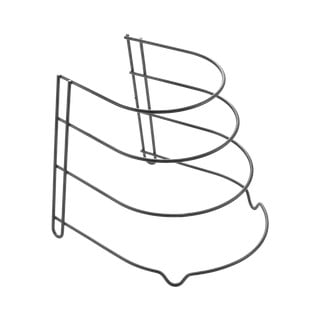 Črno stojalo za ponve Metaltex Canyon Lava