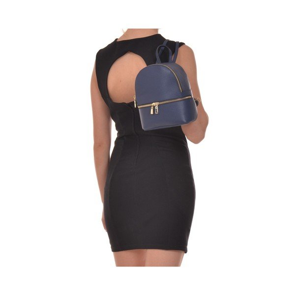 Modri usnjeni nahrbtnik Renata Corsi Suelo-image-4