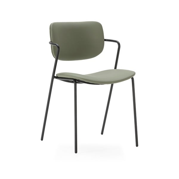 Kaki zeleni jedilni stoli v kompletu 2 ks Maika – Marckeric