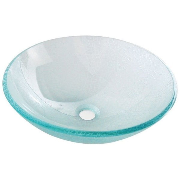 Steklen okrogel umivalnik ø 42 cm Ice – Sapho