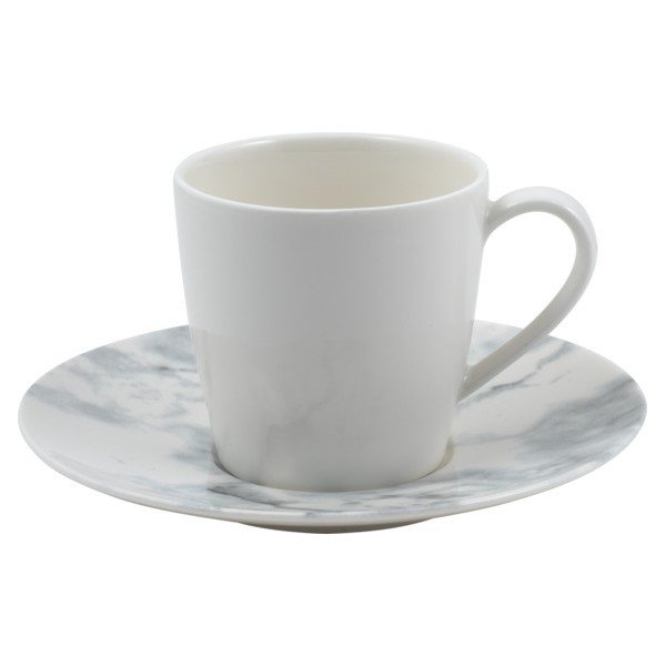 Črno-bel porcelanast krožnik Villeroy & Boch Marmory, ø 16 cm-image-2