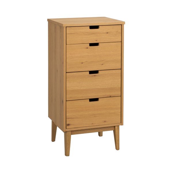 Komoda iz masivnega hrasta v naravni barvi 45x92x38 cm Garrison – Rowico