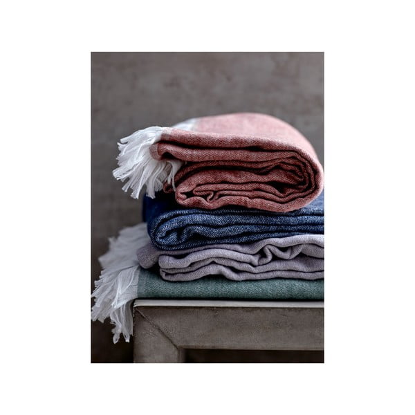 Zelena bombažna pletenina Södahl Julia, 130 x 170 cm-image-2