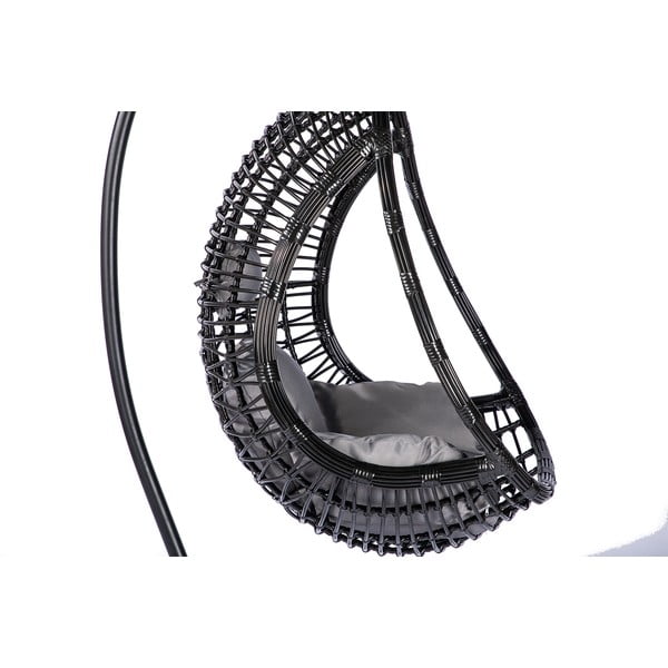 Temno siv viseči fotelj iz umetnega ratana Bonami Selection Tahiti-image-3