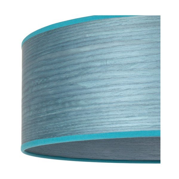 Modra stoječa svetilka iz naravnega furnirja Sotto Luce Ocho XL, ⌀ 45 cm-image-1