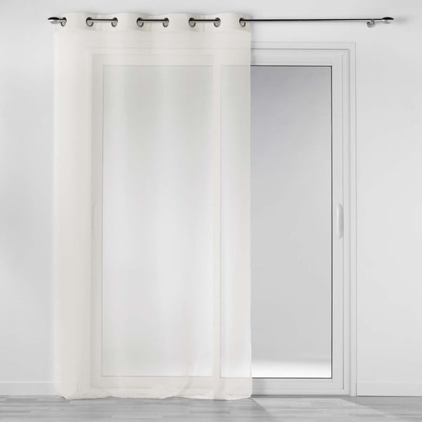 Kremno bela prosojna zavesa iz tančice 140x240 cm Casual – douceur d'intérieur