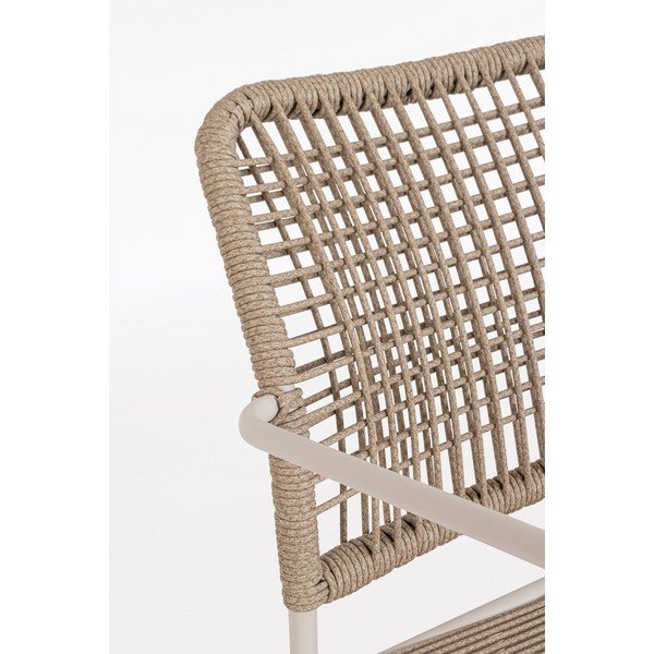 Kovinski vrtni stol v bež in naravni barvi Jable – Bizzotto-image-1