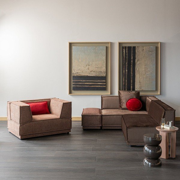 Okrogla stranska mizica v sijajnem dekorju ø 40 cm Orivo – WOOOD-image-4