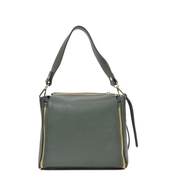 Zelena usnjena torbica Roberta M Gonna Verde-image-3