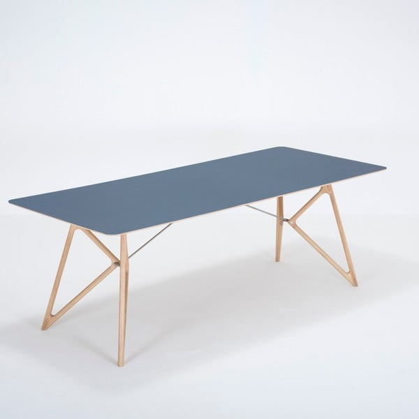 Jedilna miza iz hrastovega lesa 220x90 cm Tink - Gazzda