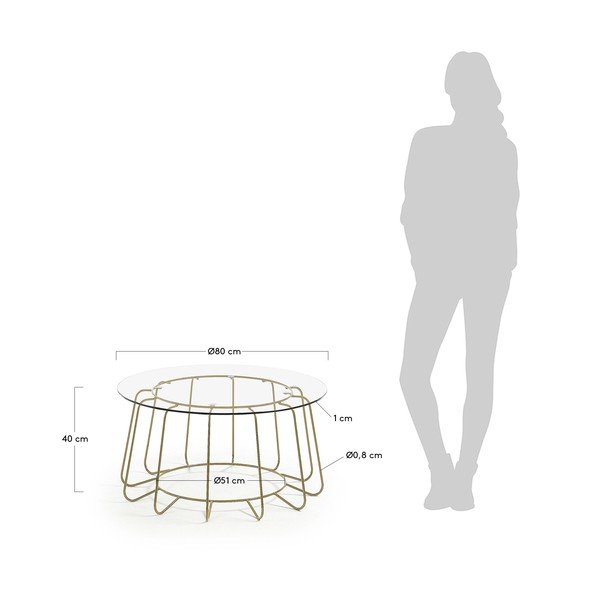 Kavna mizica Kave Home Paradigm, ø 80 cm-image-4