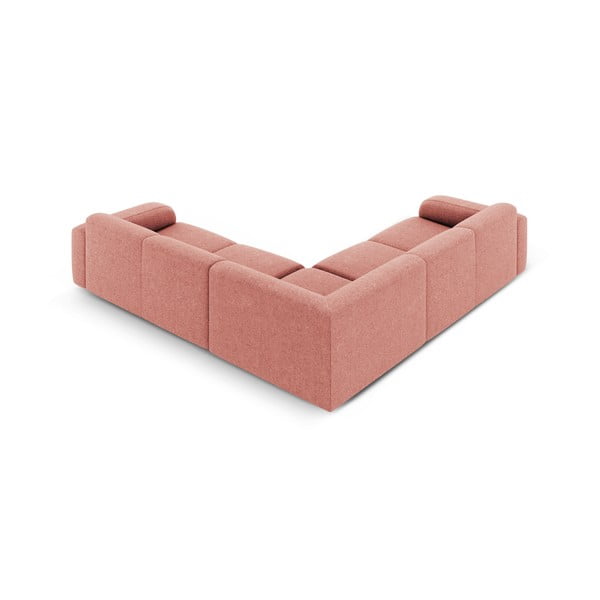 Rožnata kotna sedežna garnitura (s kotom po izbiri/v obliki črke L) Molino – Micadoni Home-image-2