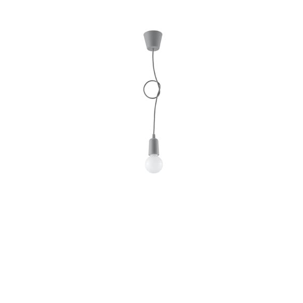 Siva viseča svetilka ø 5 cm Rene – Nice Lamps