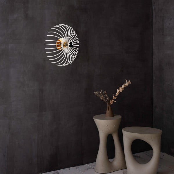 Bela stenska svetilka Opviq lights Aspendos, ø 36 cm-image-1