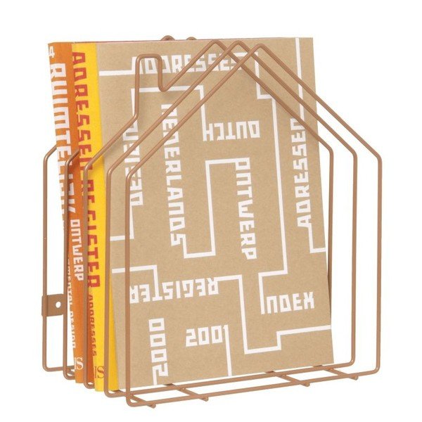 Stojalo za revije Present Time House Copper