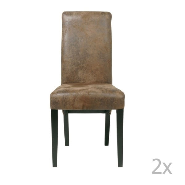 Garnitura 2 jedilnih stolov z bukovo podlago Kare Design Chiara Vintage