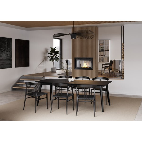 Črn jedilni stol DAN-FORM Denmark Sava-image-1